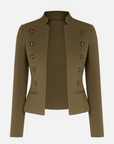 Astrid | Women's Tailored Double-Breasted Jacket – Velvet Feel – Elegant & Sophisticated Style