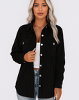 Brianna | Women’s Corduroy Shirt Jacket - Relaxed Fit - Soft Durable Fabric - Chest Pockets