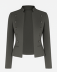 Astrid | Women's Tailored Double-Breasted Jacket – Velvet Feel – Elegant & Sophisticated Style