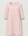 Alice | Relaxed Linen Dress with Pockets and Three-Quarter Sleeves