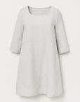 Alice | Relaxed Linen Dress with Pockets and Three-Quarter Sleeves