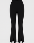 Brielle | High-Waisted Split Hem Flared Pants