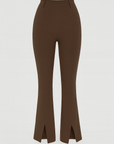 Brielle | High-Waisted Split Hem Flared Pants