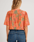 Layla | Women’s Puff Sleeve Blouse - V-Neck - Relaxed Fit - Breathable Top