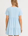 Chloe | Women’s Flared Mini Dress - V-Neck - Breathable Fabric - Ideal for Summer Wear
