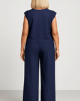 Delilah | Two-Piece Pants Set - Sleeveless Top - Wide-Leg Trousers - Relaxed Fit