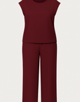 Delilah | Two-Piece Pants Set - Sleeveless Top - Wide-Leg Trousers - Relaxed Fit