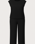 Delilah | Two-Piece Pants Set - Sleeveless Top - Wide-Leg Trousers - Relaxed Fit