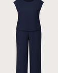 Delilah | Two-Piece Pants Set - Sleeveless Top - Wide-Leg Trousers - Relaxed Fit