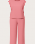 Delilah | Two-Piece Pants Set - Sleeveless Top - Wide-Leg Trousers - Relaxed Fit
