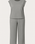 Delilah | Two-Piece Pants Set - Sleeveless Top - Wide-Leg Trousers - Relaxed Fit