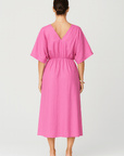 Francesca | Wrap Front Maxi Dress - Relaxed Fit - V-Neck with Side Slits