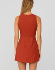Winona | Women's Cocktail Mini Dress – Elegant V-Neck – Sleeveless & Versatile