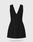 Winona | Women's Cocktail Mini Dress – Elegant V-Neck – Sleeveless & Versatile