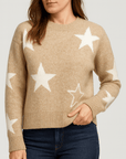 Meluvie | Women's Oversized Star Pattern Sweater