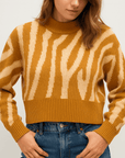Meluvie | Zebra Print Knit Sweater