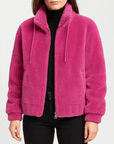 Meluvie | Plush fleece bomber jacket