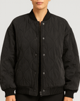 Meluvie | Quilted cotton bomber jacket