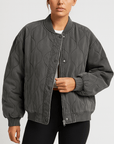 Meluvie | Quilted cotton bomber jacket
