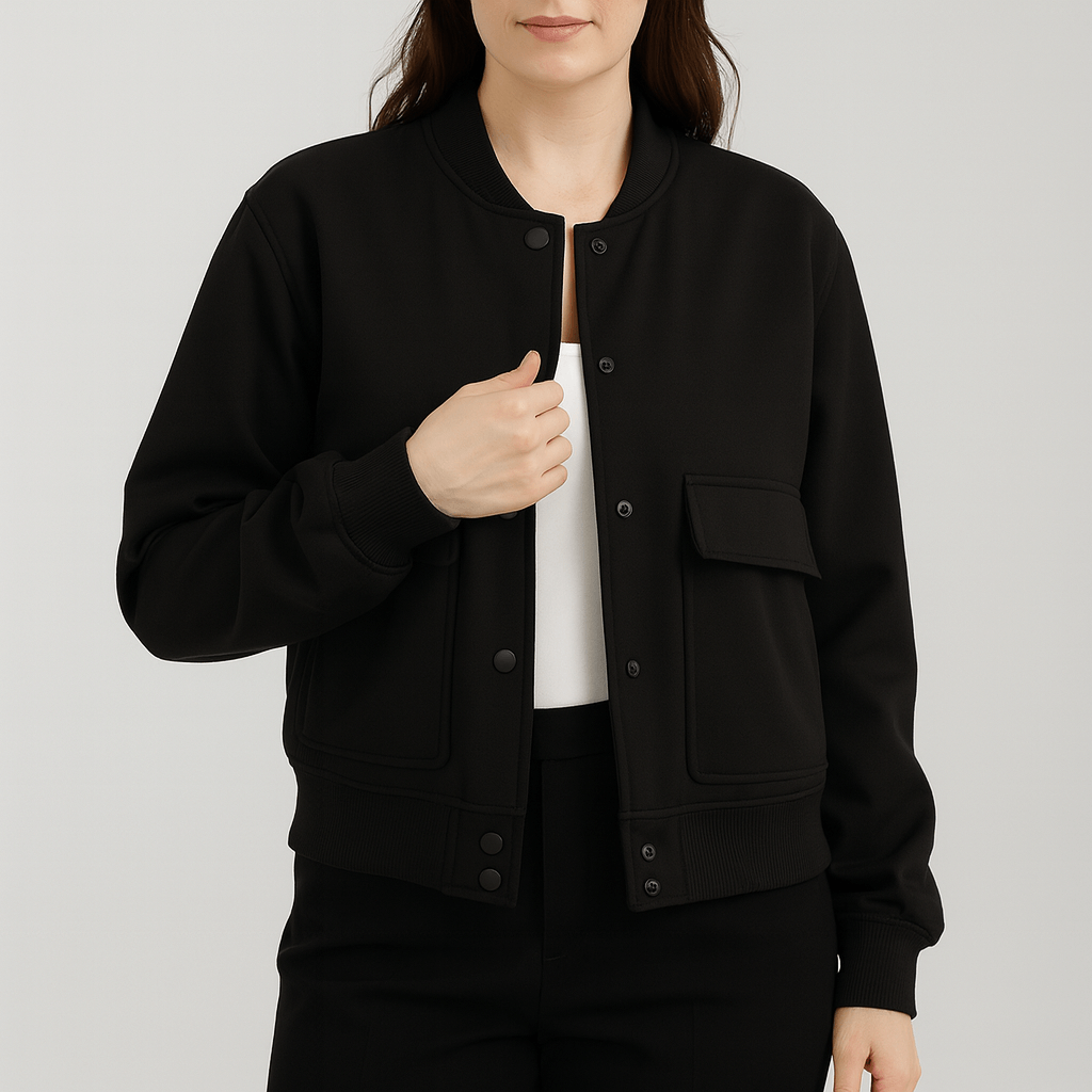 Meluvie | Durable polyester bomber jacket