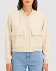 Meluvie | Durable polyester bomber jacket