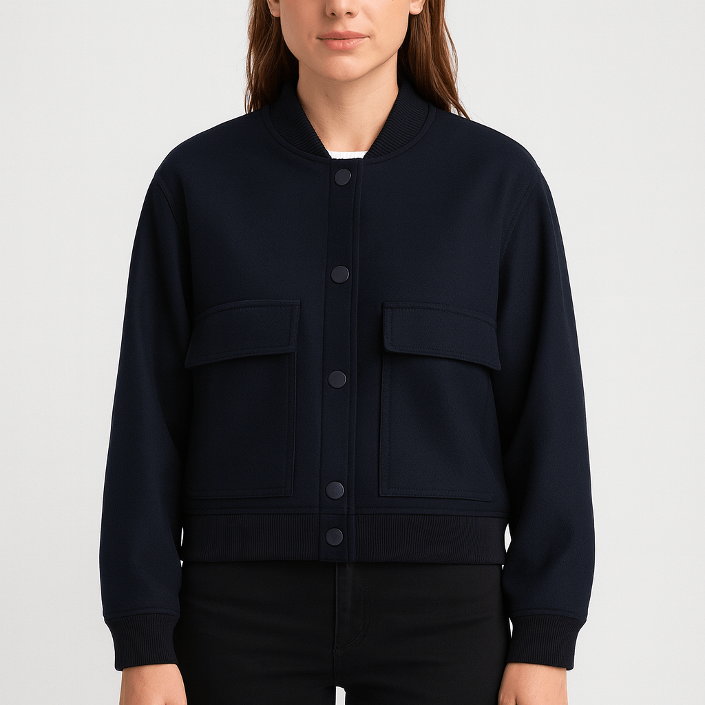 Meluvie | Durable polyester bomber jacket