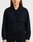 Meluvie | Durable polyester bomber jacket