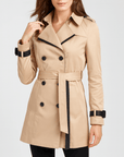 Meluvie | Structured double-breasted trench coat