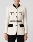 Meluvie | Flattering waisted wool coat