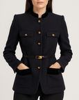 Meluvie | Flattering waisted wool coat