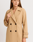 Meluvie | Tailored double-breasted trench coat