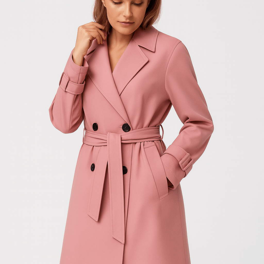 Meluvie | Tailored double-breasted trench coat