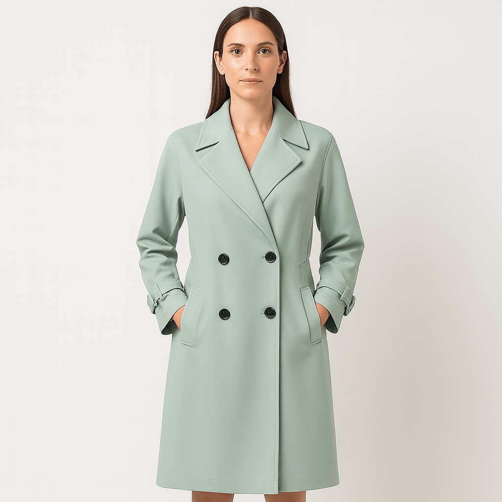 Meluvie | Tailored double-breasted trench coat