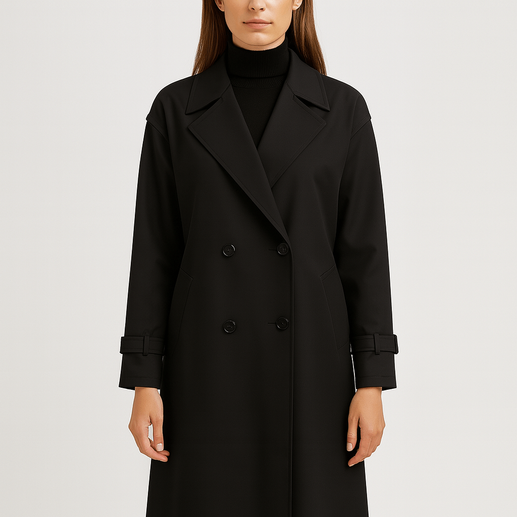 Meluvie | Tailored double-breasted trench coat
