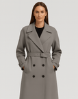 Meluvie | Tailored double-breasted trench coat