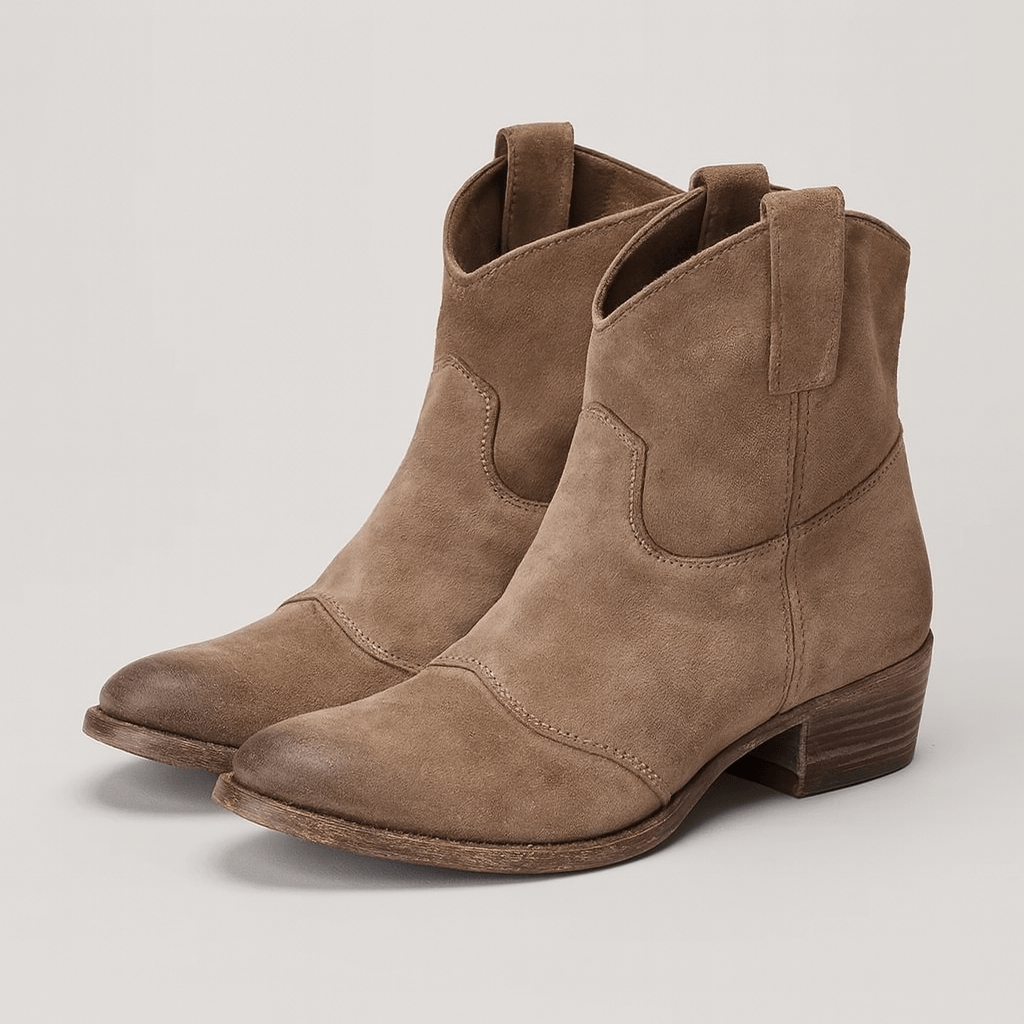 Meluvie | Vintage Suede Ankle Boots