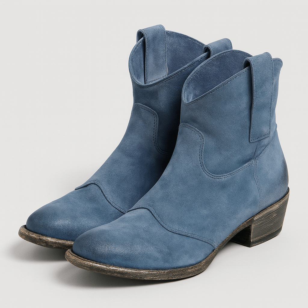 Meluvie | Vintage Suede Ankle Boots