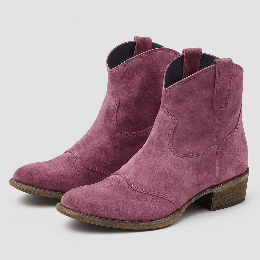 Meluvie | Vintage Suede Ankle Boots