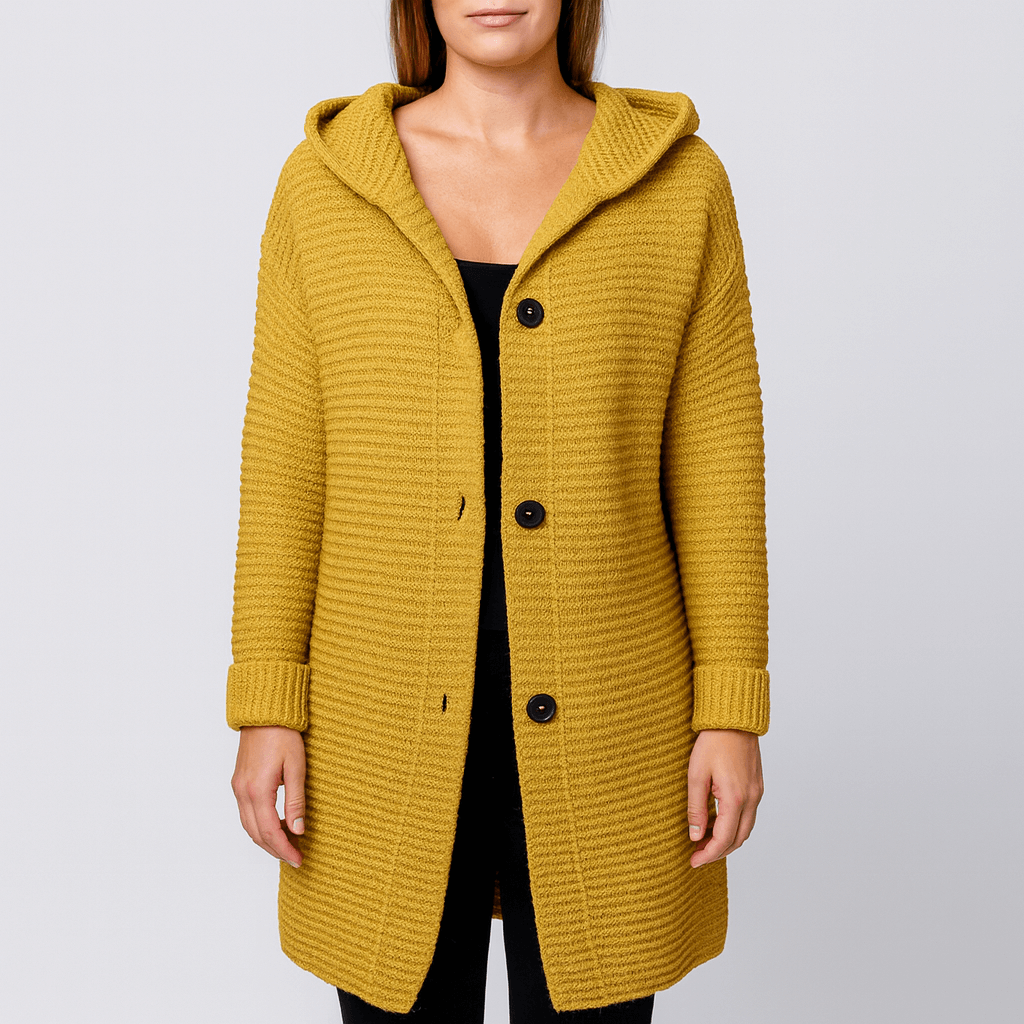 Meluvie | Thick knitted hoodie cardigan