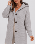 Meluvie | Thick knitted hoodie cardigan