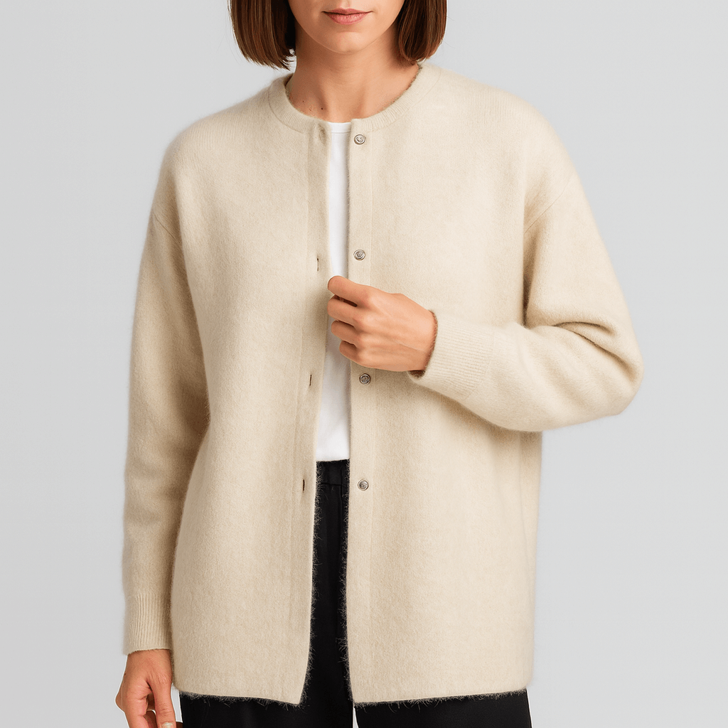 Meluvie | Soft cotton cardigan with button closure