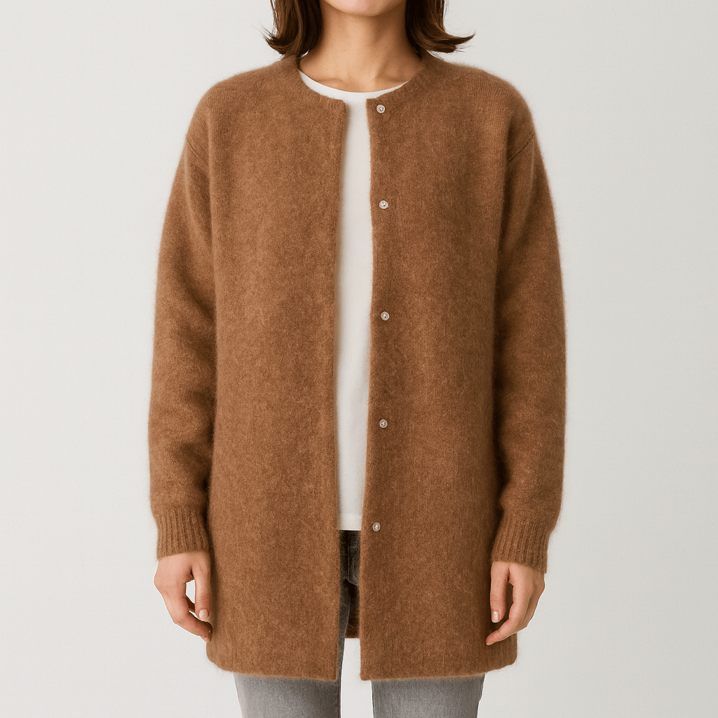 Meluvie | Soft cotton cardigan with button closure
