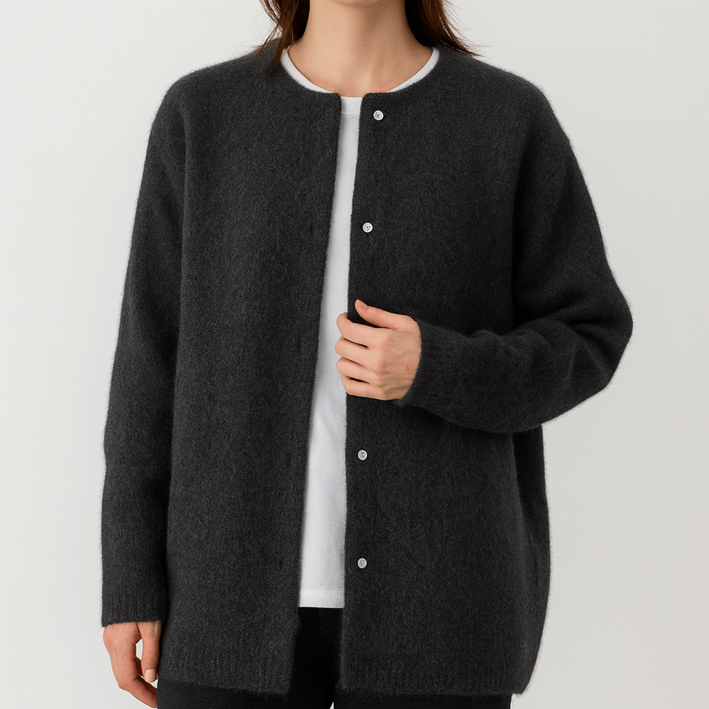 Meluvie | Soft cotton cardigan with button closure