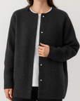 Meluvie | Soft cotton cardigan with button closure