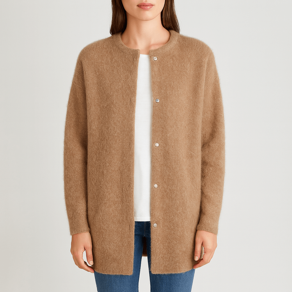 Meluvie | Soft cotton cardigan with button closure