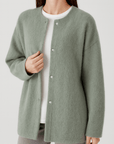 Meluvie | Soft cotton cardigan with button closure