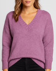 Meluvie | Oversized V-Neck Sweater