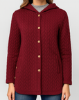 Meluvie | Quilted Hooded Sweatshirt