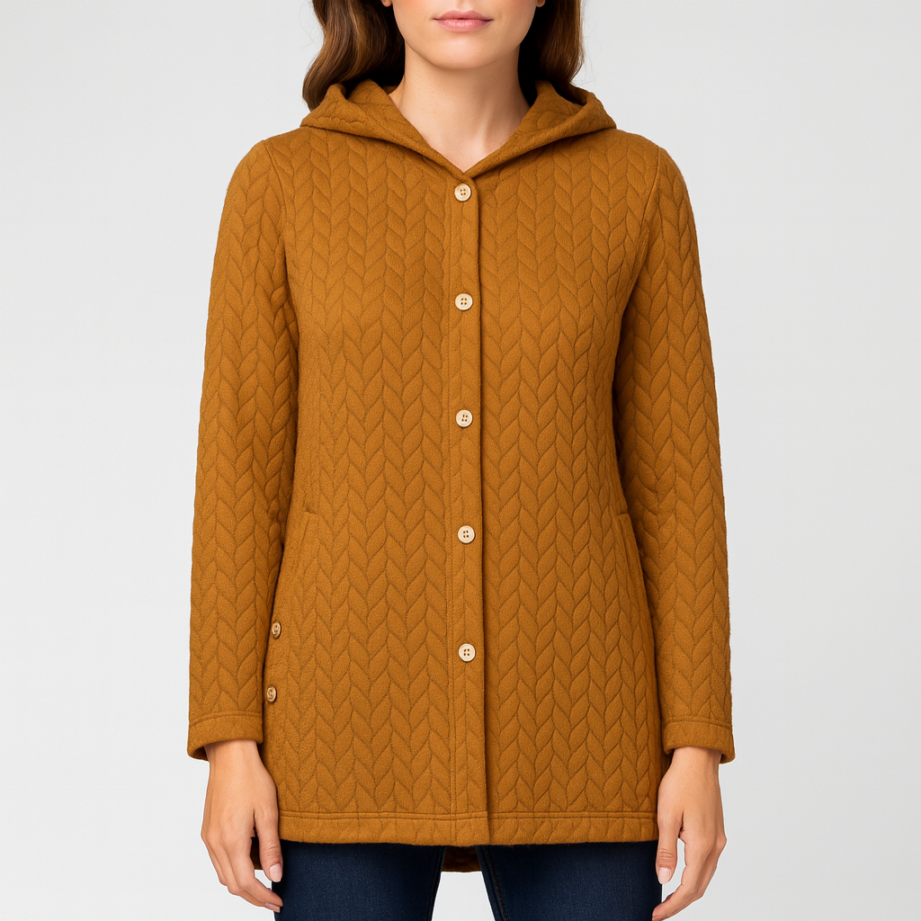 Meluvie | Quilted Hooded Sweatshirt