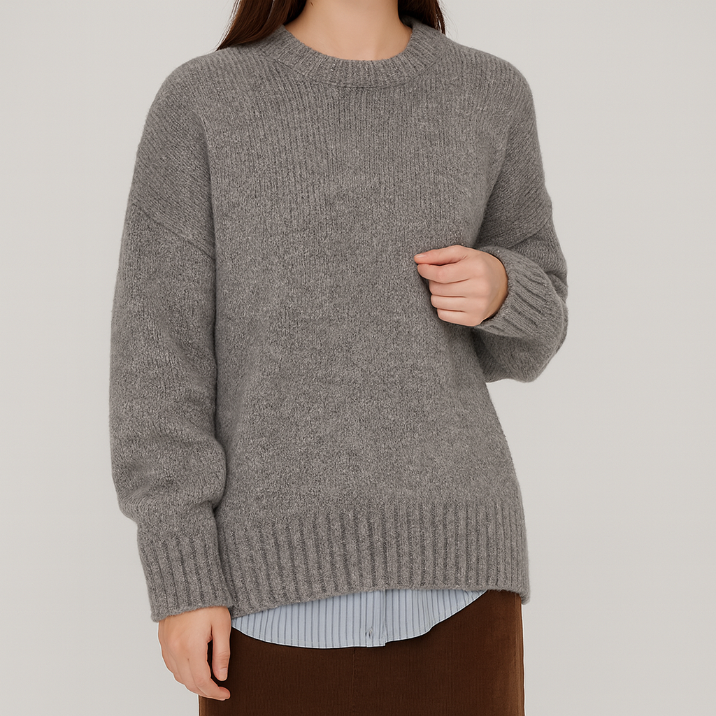 Meluvie | Oversized Wool Pullover Sweater